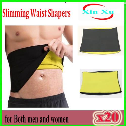 Sale Shapers Waist Trimmer Slimming Belt Men's Compression Body Shaper Belt Natural Weight-Loss Neoprene Hot Workout Belts 20pcs ZY-YD-1