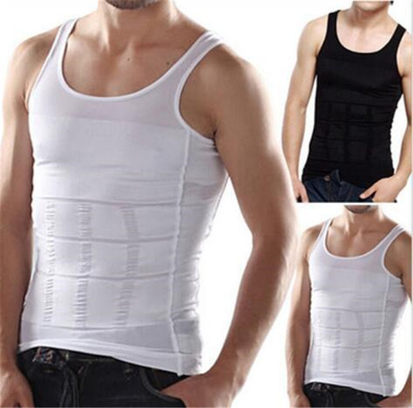 Hot Men Slimming Underwear Body Shaper Waist Cincher Corset Shaper Vest Body Slimming Tummy Belly Waist Slim Body Shapewear 2 Colors