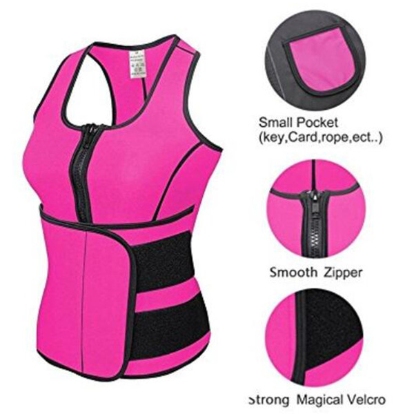 Hot sale Waist Cincher Sweat Vest Trainer Tummy Girdle Control Corset Body Shaper for Women Plus Size S M L XL XXL 3XL 4XL