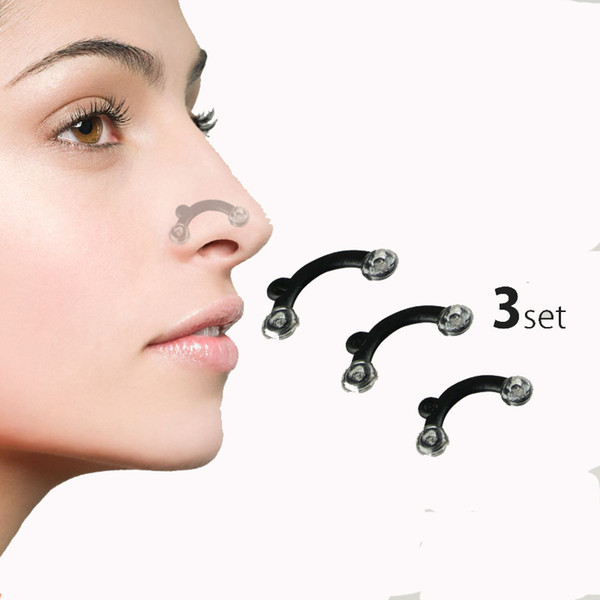 Nose Up Lifting Shaping Clip Clipper Shaper Bridge Straightening Beauty Nose Clip Corrector Massage Tool 3 Sizes No Pain