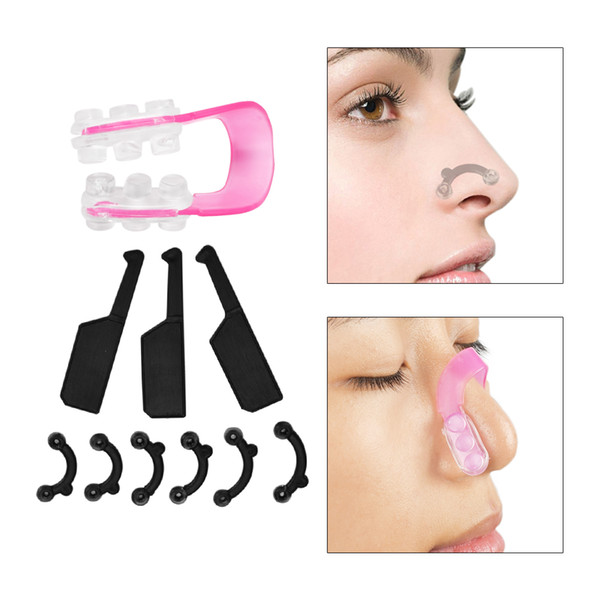 Pink Black Shaper Beauty Clip Nose Clamp Sculpting silicone Lift Straightening Nose Makeup Lifting Bridge Straightening Health Care Tool