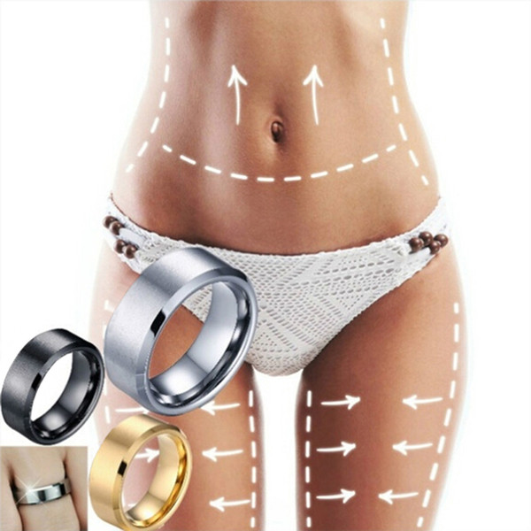 Stainless Steel Magnetic Rings Magnetic Weight Loss Ring Slimming Tools Fitness Reduce Weight Ring Ring Jewelry for Men and Women