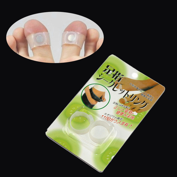 Health Care Feet Care Easy Massage Slimming Silicone Foot Massage Magnetic Toe Ring Fat Burning For Weight Loss Free Shipping