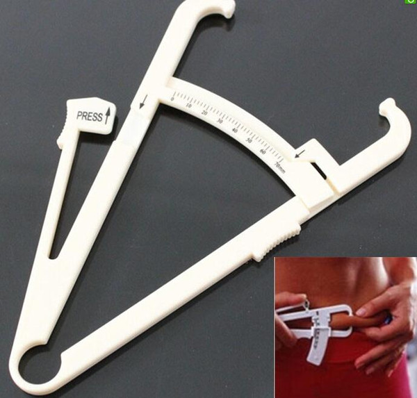 Body Fat Measurer Measure Tester fat Calipers Health Weight Loss Fitness Health Slim 200pcs/lot DHL Fedex free