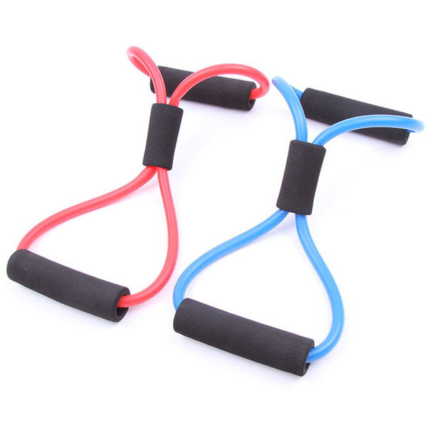 Resistance Training Bands Tube Workout Exercise for Yoga 8 Type Fashion Body Building Fitness Equipment Tool