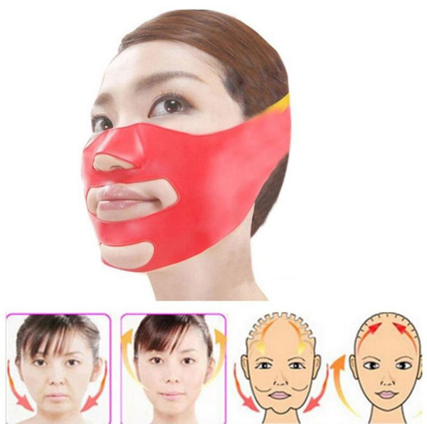 2017 hot Silicone Thin Face Mask 3D V-line Lift Face Bandage Belt Slimming Facial Double Chin Skin Lifting Slim Massager Health Care