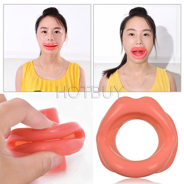 Face Slim Muscle Lips Trainer Tightener Face-lift Slimmer Massage Silicone Rubber Anti-Wrinkle Mouth Oral Exerciser #4088