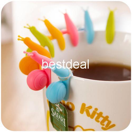 tea bag holders snail wineglass label for tea bag hanging Mug cup clip Tea infuser infusor Novelty households