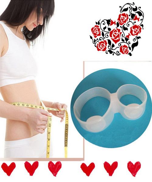 Double Magnetic Toes Therapy Silica Gel Toe Rings Digit Ring Slimming Silicone Fitness Health Foot Magnetic