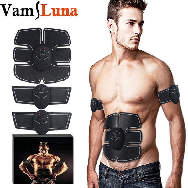 EMS Body Trainer Muscle Toner Abdominal Toning Belt Wireless Portable Unisex Fitness Training Gear