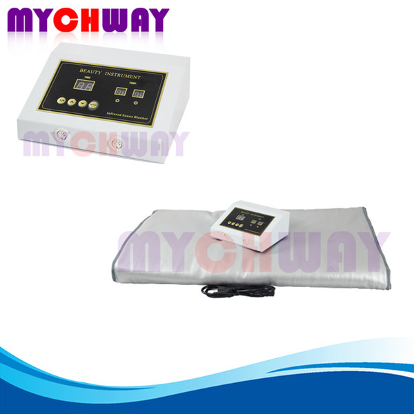 New Digital 2 Zone Far Infrared FIR Sauna Slimming Blanket Weight Lose Machine Body Spa Detox Stress Reduce