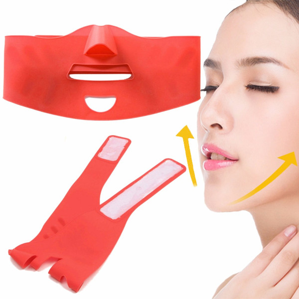 Silicone Thin Face Mask 3D V-line Lift Face Bandage Belt Slimming Facial Double Chin Skin Care Masseter Lifting Slim Beauty Tool