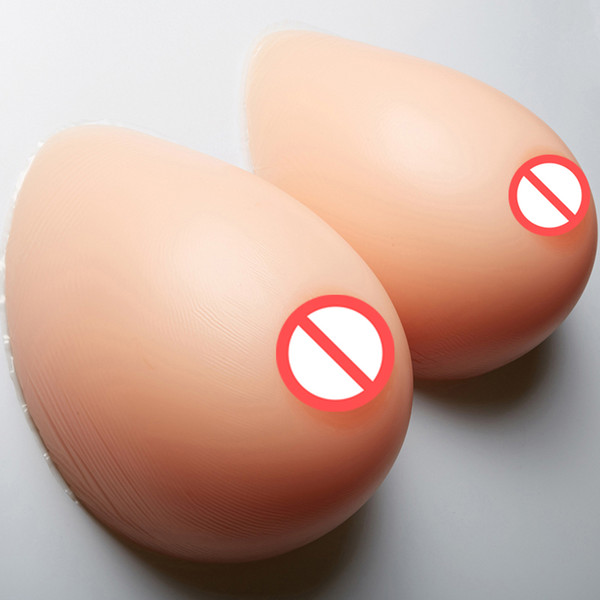 High Quality Silicone Crossdress Breast Form Big Bust Form Breast Pads Artificial Fake Breast Form 1 Pair 800g