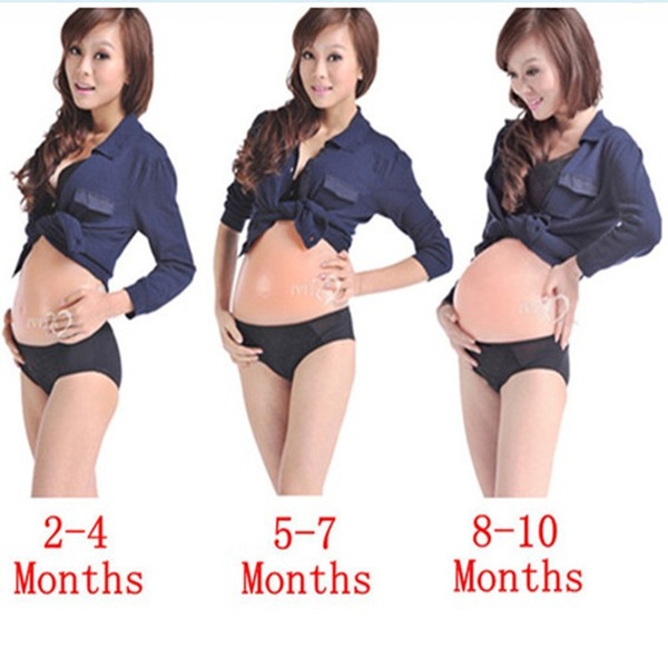 Fake Pregnancy Adult Belly Stuffer False Belly Baby Bump Silicone for Costumes Cosplay