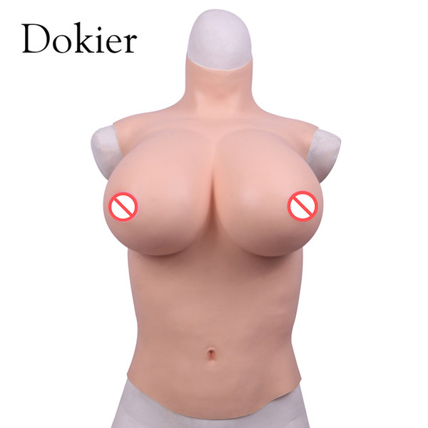 Dokier Half-body Silicone BreastForms Fake Boobs For Crossdresser Drag Queen Sissy Transgender Cosplay Enhancer MaletoFemale Ladyboy on sale