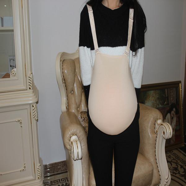 Fake pregnant belly in cloth bag silicone belly tasteless fake belly for pregnant woman free shipping