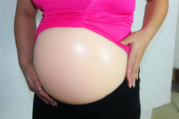 8-10Month 3000g flesh color fake silicone belly Pregnant woman fake belly silicone pregnant belly artificial belly/2016