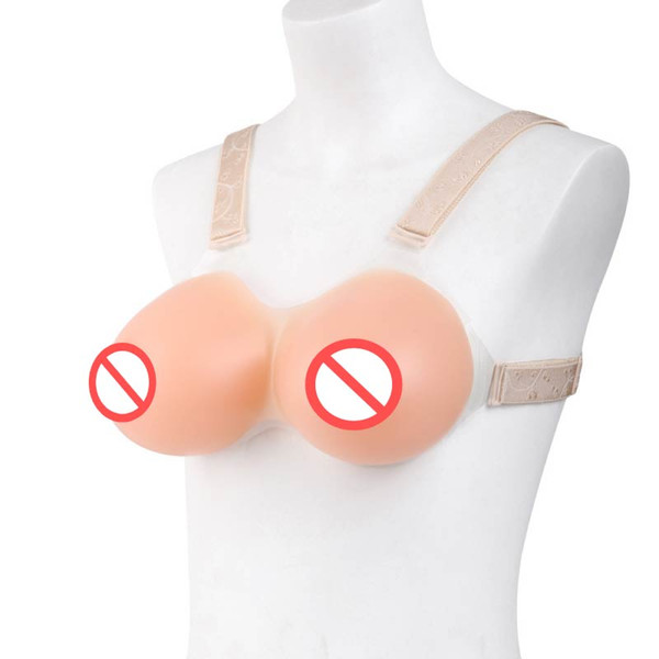 Deep Cleavage Shape Breast form with normal straps transgender daily use bust prosthesis forma de mama wholesale