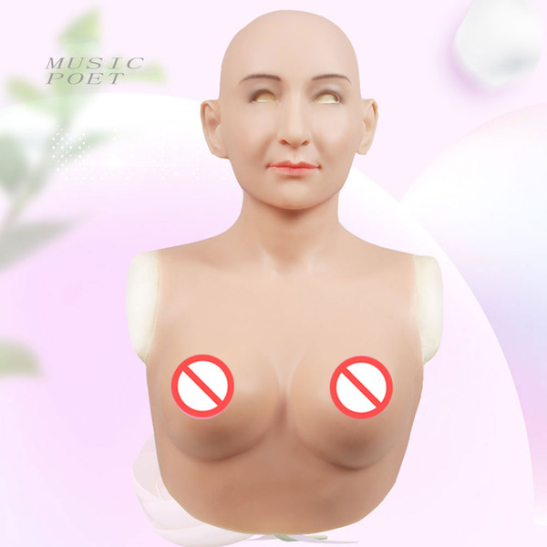 New!Silicone breast C Cup for transgender shemale False pechos crossdresser breast forms with drag queen men to female