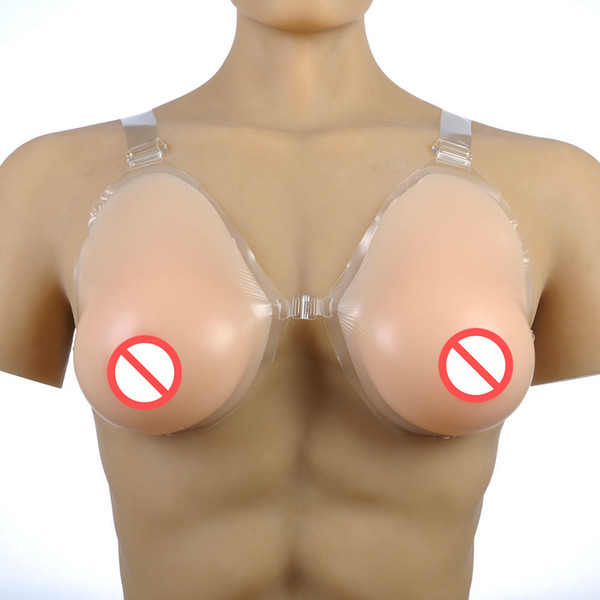 Special Hot Selling Natural Shape Tear Drop Straps On Silicone Breast Fake False Boobs Bust Prosthesis Wholesale Crossdresser User