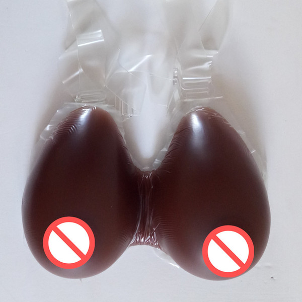 Different Sz Brown Color silicone realista falso formas de mama crossdress silicone breast prosthesis Crossdresser Bust Enhnacer