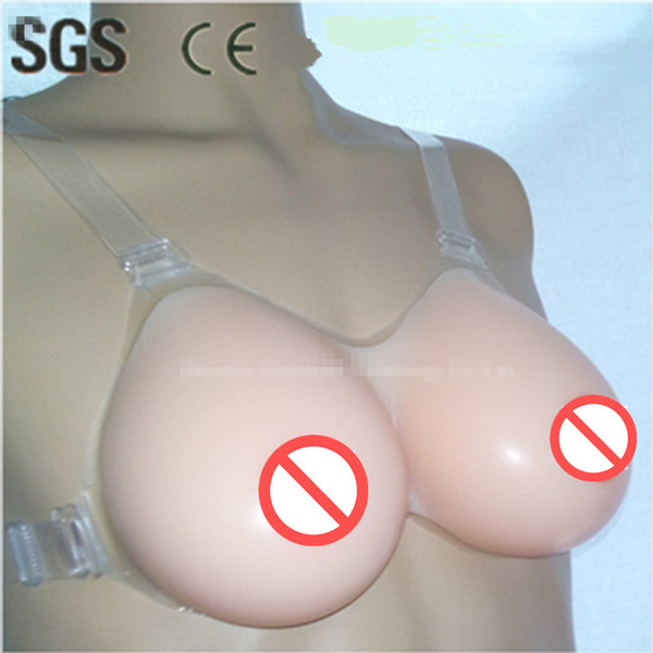 Huge Silicone Form Fake Boobs Artificial Tits Breast Prosthesis for Shemale Crossdresser Siamese Transvestite Sissy boys Small Women Breast