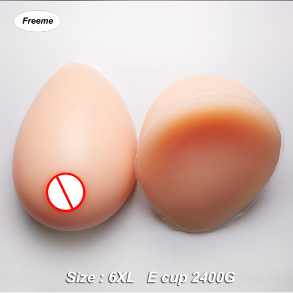 Freeme 1pair E cup 2400g false breast artificial realistic breasts forms large fake boobs for transgender and crossdressing