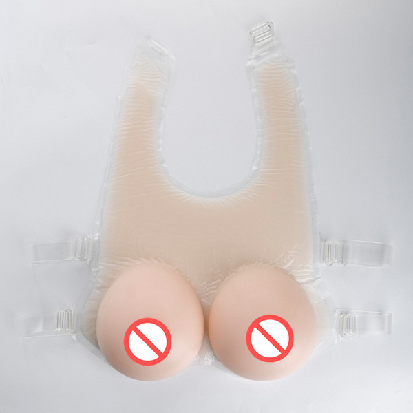 One-piece Silicone Breast Straps On New Design Crossdresser Comfortable Bust Enhancer Shemale Fake Boobs Artificial Tits Lover's Gift