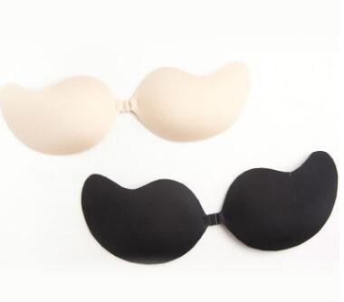 Fashion good quality new arrival Sexy Lady Invisible Silicone V shape Strapless Bra Push UP Bust Body Breast Support Lift