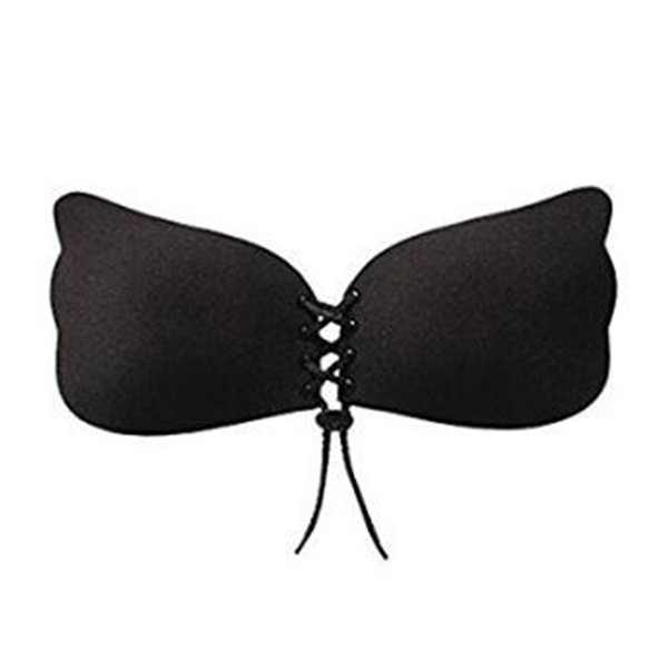 2019 New Nubra Butterfly Wing Invisible Bra Self Adhesive Silicone Invisible Push-up Bras for Women Size A B C D E F with retail packing