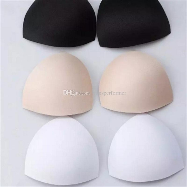 100Pairs=200Pcs GENIE BRA REPLACEMENT PADS BRA INSERT CUSHION Foam Bikini Pad 3 Color Choose free shipping 2017101313