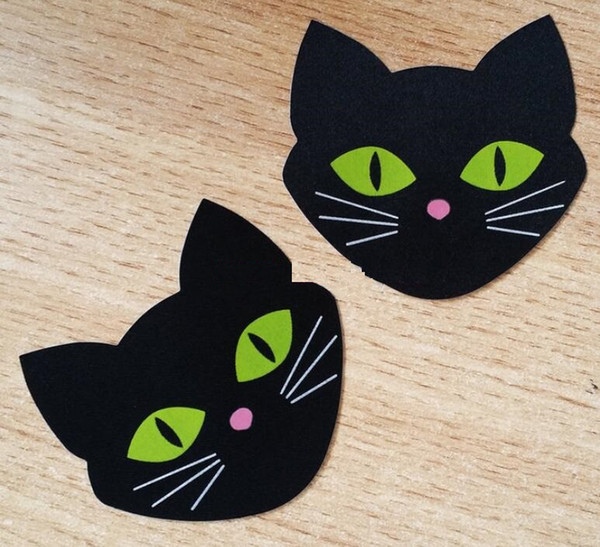 7*6.5cm black cat design Safety environmental protection nipple covers sexy nipple sticker 200pairs one time use cover