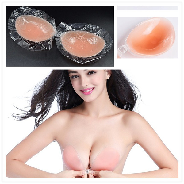 Silicone invisible bra inserts Pads Push Up Enhancer Breast Strapless Free Bra Reusable Free shipping(opp bag)