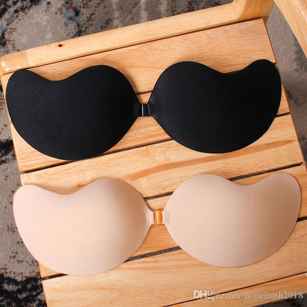 Hopeforth Silicone Invisible Bra Strapless Push-up Bra V shape Self Adhesive Stick on Gel Bras Bust Body Breast Support