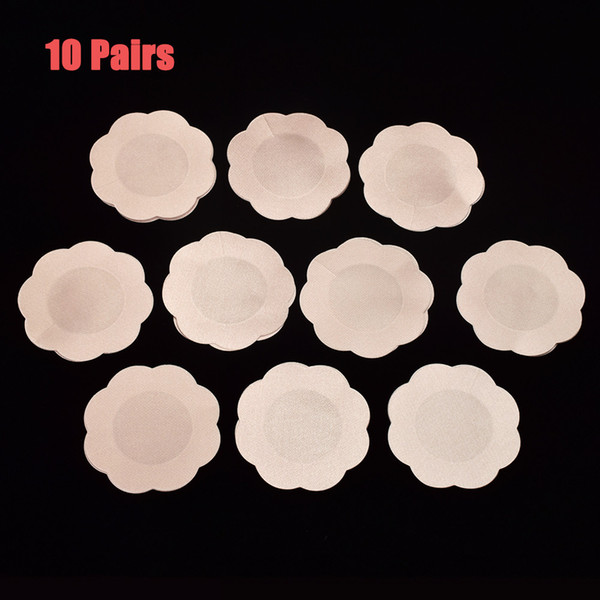 10pairs /bag Flower Adhesive Nipple Covers Pads Body Breasts Stickers Disposable Milk Paste Anti Emptied The Chest Paste Bra