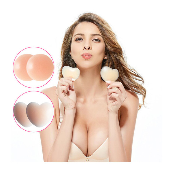 Top Popular Sexy Reusable Silicone Bra Nipple Cover Patch Breast Pad Pasties Self-adhesive Nipple Patch Nude Comfortable for women