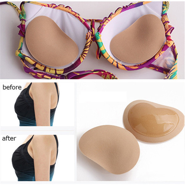 2018 Women's Breast Push Up Pads Swimsuit Accessories Silicone Bra Pad Nipple Cover Stickers Patch Inserts Sponge Bra