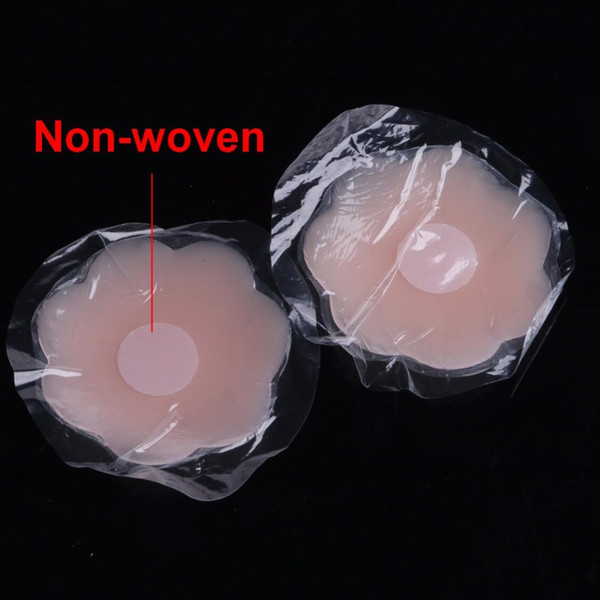 NB001 Hot Reusable Women Invisible Self Adhesive Silicone Breast Chest Nipple Cover Nude Bra Pasties Pad Petal Mat Stickers Accessories