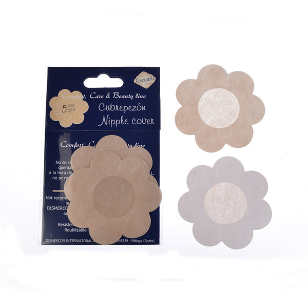 Cubrepezon Flower Adhesive Nipple Covers Pads Body Breasts Stickers Disposable Milk Paste Anti Emptied The Chest Paste Bra