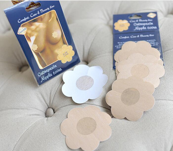Invisible Breast Nipple Cover Sticker Body Breasts Stickers Flower Disposable Paste Anti Emptied The Chest Paste Bra Cover D0243