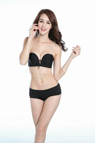 Newest Invisible Bra Sexy Woman Push Up Self-Adhesive Silicone Bust Front Closure One Piece Seamless No Shoulder Strapless