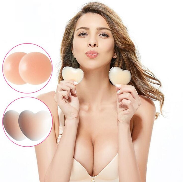 Women Reusable Invisible Self Adhesive Silicone Breast Chest Sticker Nipple Cover Bra Pasties Pad Petal Mat Stickers Accessories