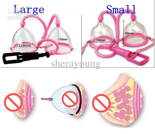 Physical Bust Enhancer Breast Enlarger Pump Enlargement Vacuum Suction Dual Cup Beauty Products for Girls Lady Manual for Lady