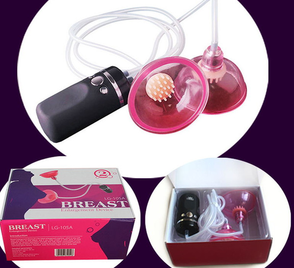 Pair Easy Grow Vacuum Sucker Pump Enhancer Enlarger Bust Breast Cup