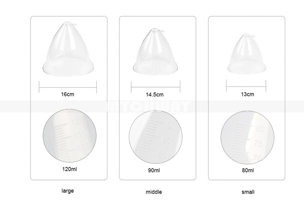 Breast cups for butt lift breast enlargement enlarge enhancer machine breast enlarge cups/Beauty Machine Accessories One Pair/Lot