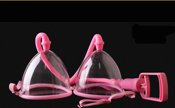 11cm Manual Vacuum Suction Breast Pump with Two Cup Physical Breast Massager BDSM Bondage Device Beauty Supply BI-014091-5