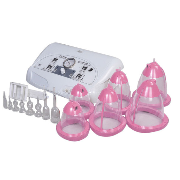 Latest 4 in 1 Women vacuum breast enlargement breast massager machine with Electric Nipple Stimulation Massage