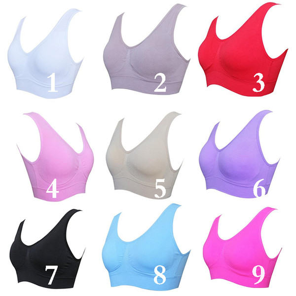 High quality 9 colors Seamless sport Bra Fashion sexy Bra yoga bra 6 size factory directly sales