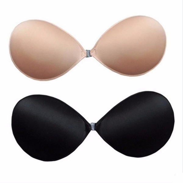 Silicone Push Up Bra Strapless Backless Self-Adhesive Gel Magic Stick Invisible Bra Women Front Closure Bras OOA2258