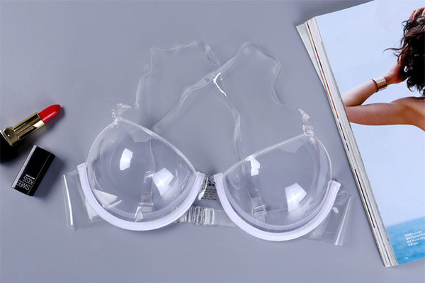 Sexy Transparent Bra Disposable Invisible Bra Plastic Underwear